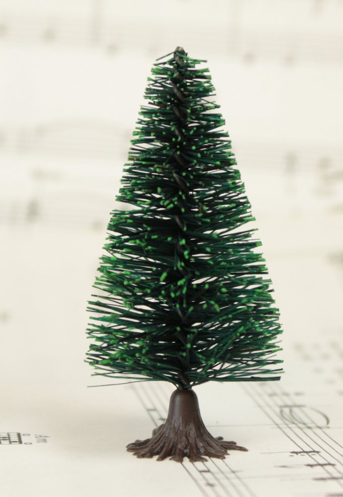 Bottle Brush Trees - 2"- 4 Pcs Set -  218-0256