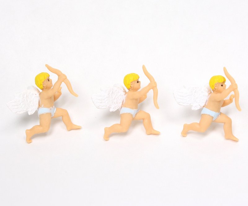 Miniature Cupid Figure with Wings - 1" Tall - Set of 4 - 234-003