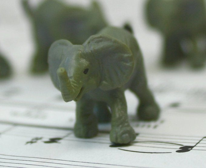 Elephant Babies - Hand Painted -  Set of 4 - 234-0222