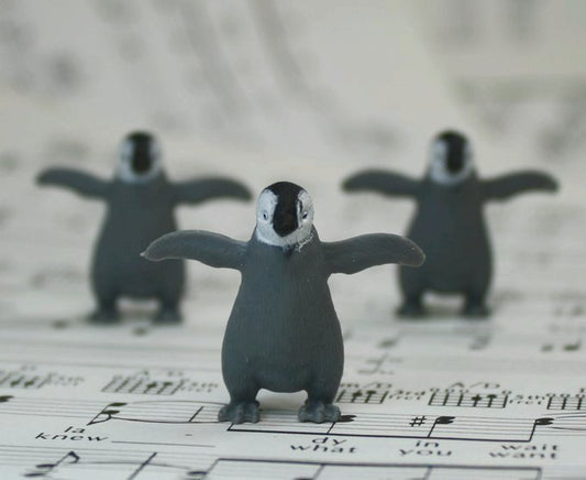 Penguin Babies - Hand Painted -  Set of 4 - 234-1322