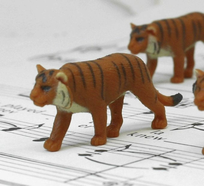 Siberian Tigers - Hand Painted -  Set of 4 - 234-3922