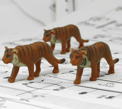 Siberian Tigers - Hand Painted -  Set of 4 - 234-3922