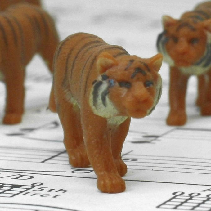 Siberian Tigers - Hand Painted -  Set of 4 - 234-3922