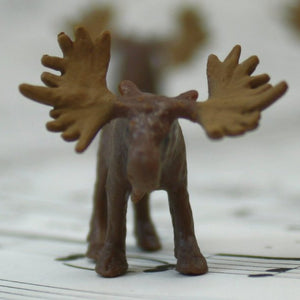 Moose - Tiny - Hand Painted -  Set of 4 - 234-8222