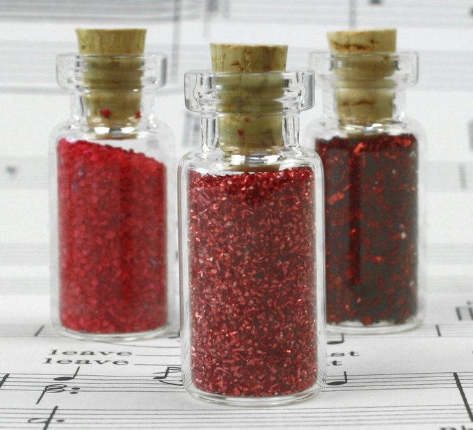 Corked Vials - Small Vials w/ Corks Set of 6 - #310-1020