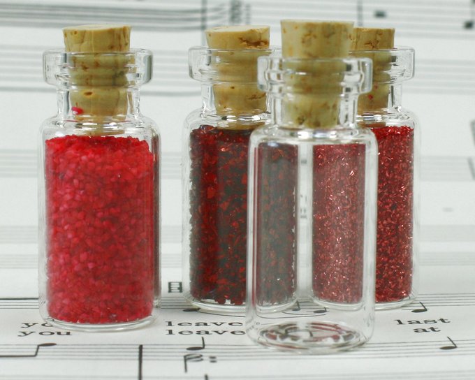Corked Vials - Small Vials w/ Corks Set of 6 - #310-1020
