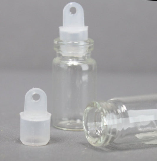 Glass Wishing Vials - 13/16" Tall Vials - 36 pcs - 310-1025