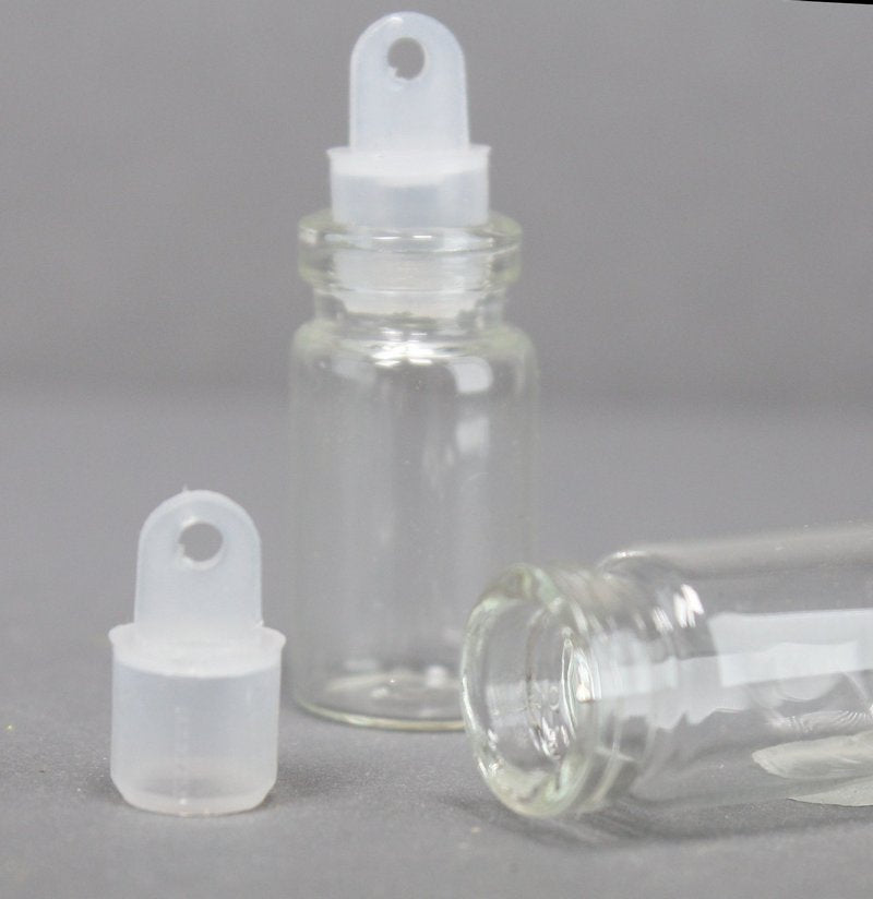 Glass Wishing Vials - 13/16" Tall Vials - 36 pcs - 310-1025