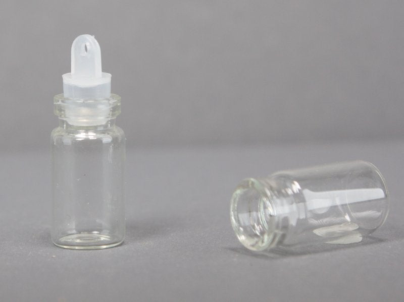 Glass Wishing Vials - 13/16" Tall Vials - 36 pcs - 310-1025