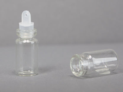 Glass Wishing Vials - 13/16" Tall Vials - 36 pcs - 310-1025