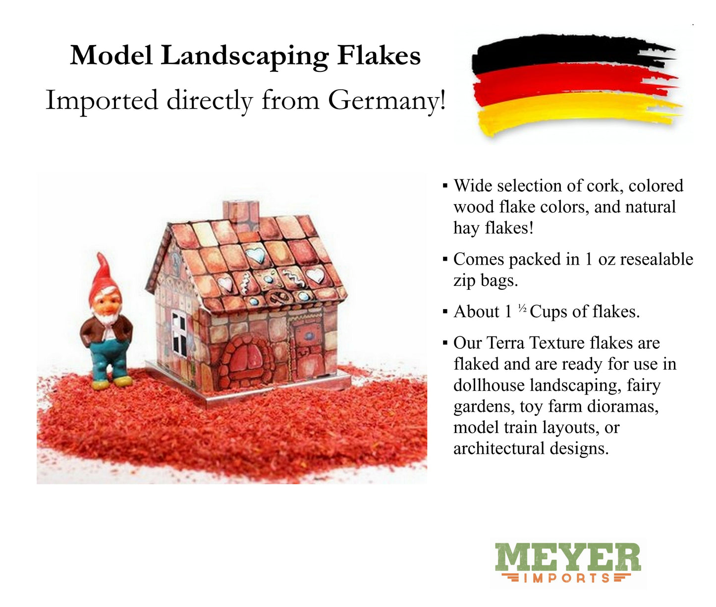 Red Model Wood Scenery Flakes - 2oz Zipbag - 311-0750