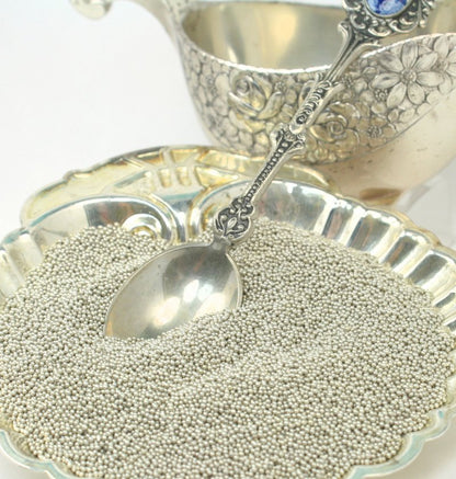 Silver - Glass Deco Beads (311-3015)
