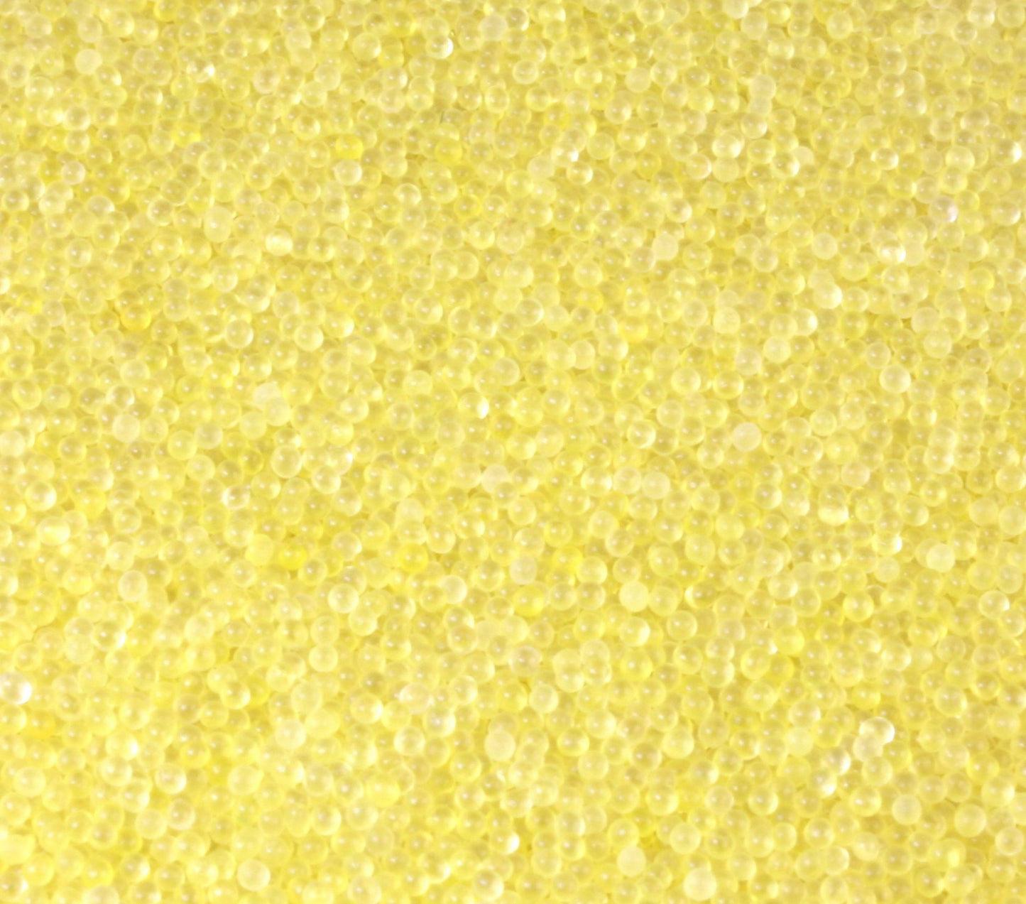 Yellow - Clear Yellow Glass Deco Beads (311-3023)