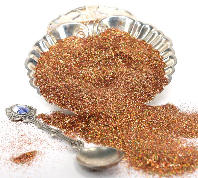 Golden Brown Flitter Flakes - Iridescent Ice Flakes - 311-4004