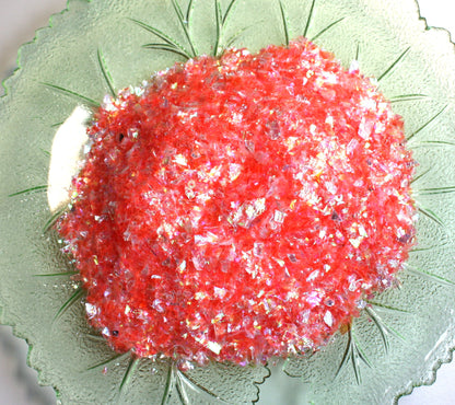 Pink - Salmon Pink - Iridescent Ice Flakes - 311-4397