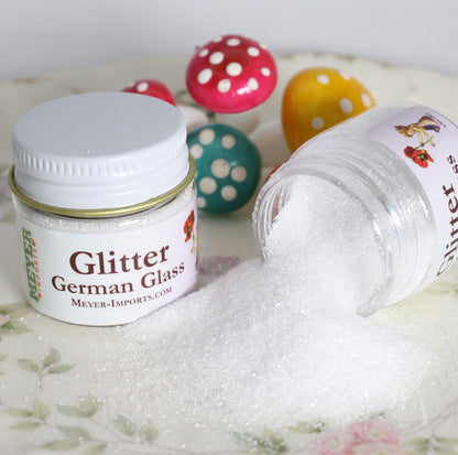 White - Clear Icy Glass Glitter - 311-9-WH