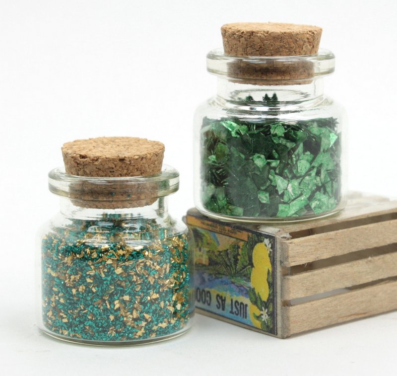 Green - Spring Green - Set of Glitter  - 311-M-0620