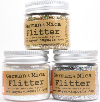 *White, Gold, Silver Iridescent Ice Flakes Flitter - 311-M-0705