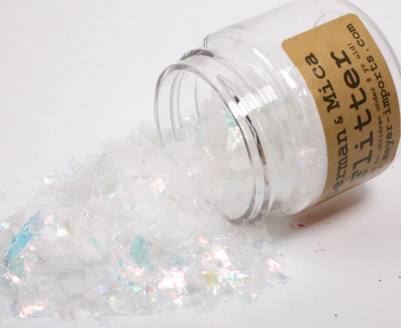 * Red, Blue, White Iridescent Ice Flakes - 311-M-0715