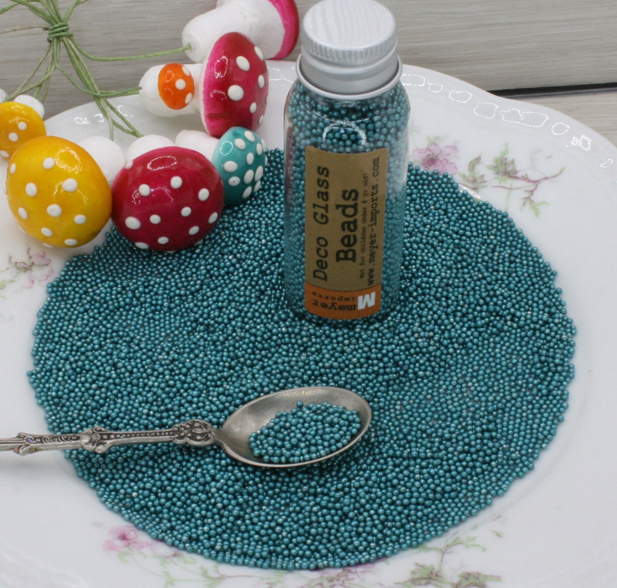 Teal - Glass Deco Beads (311-3029)