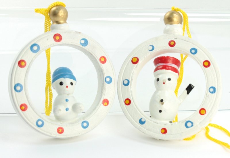 Christmas Ornaments -  Set of 6 - Vintage German - 701-1008