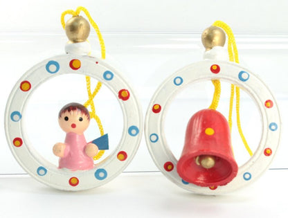 Christmas Ornaments -  Set of 6 - Vintage German - 701-1008