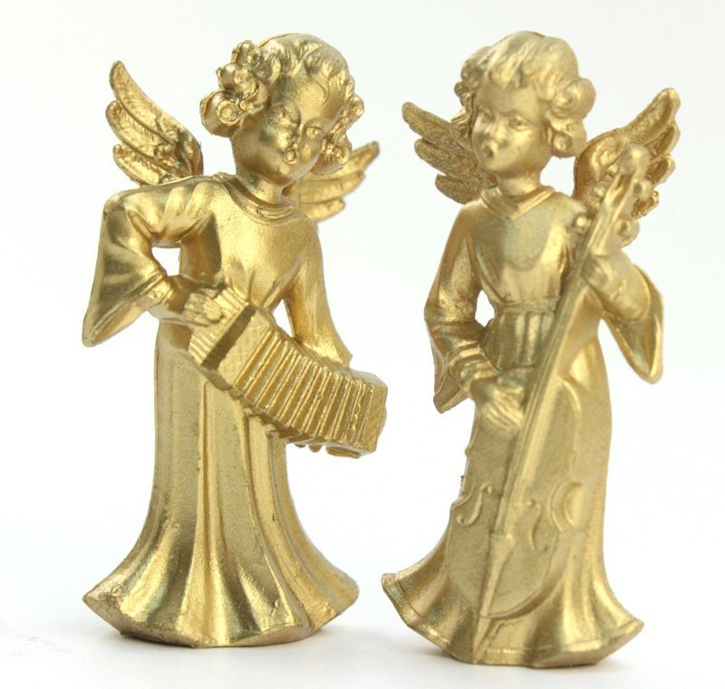 Golden Angels - Set of 6 - Vintage German - 701-1009
