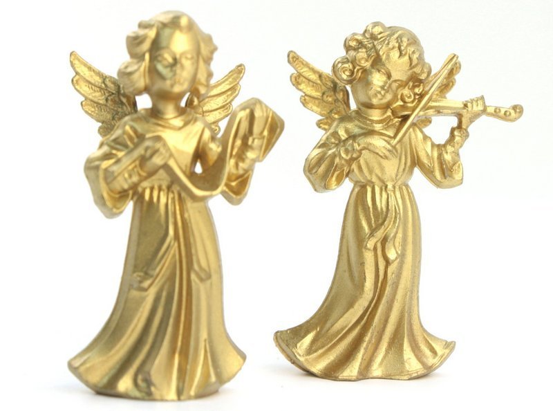 Golden Angels - Set of 6 - Vintage German - 701-1009