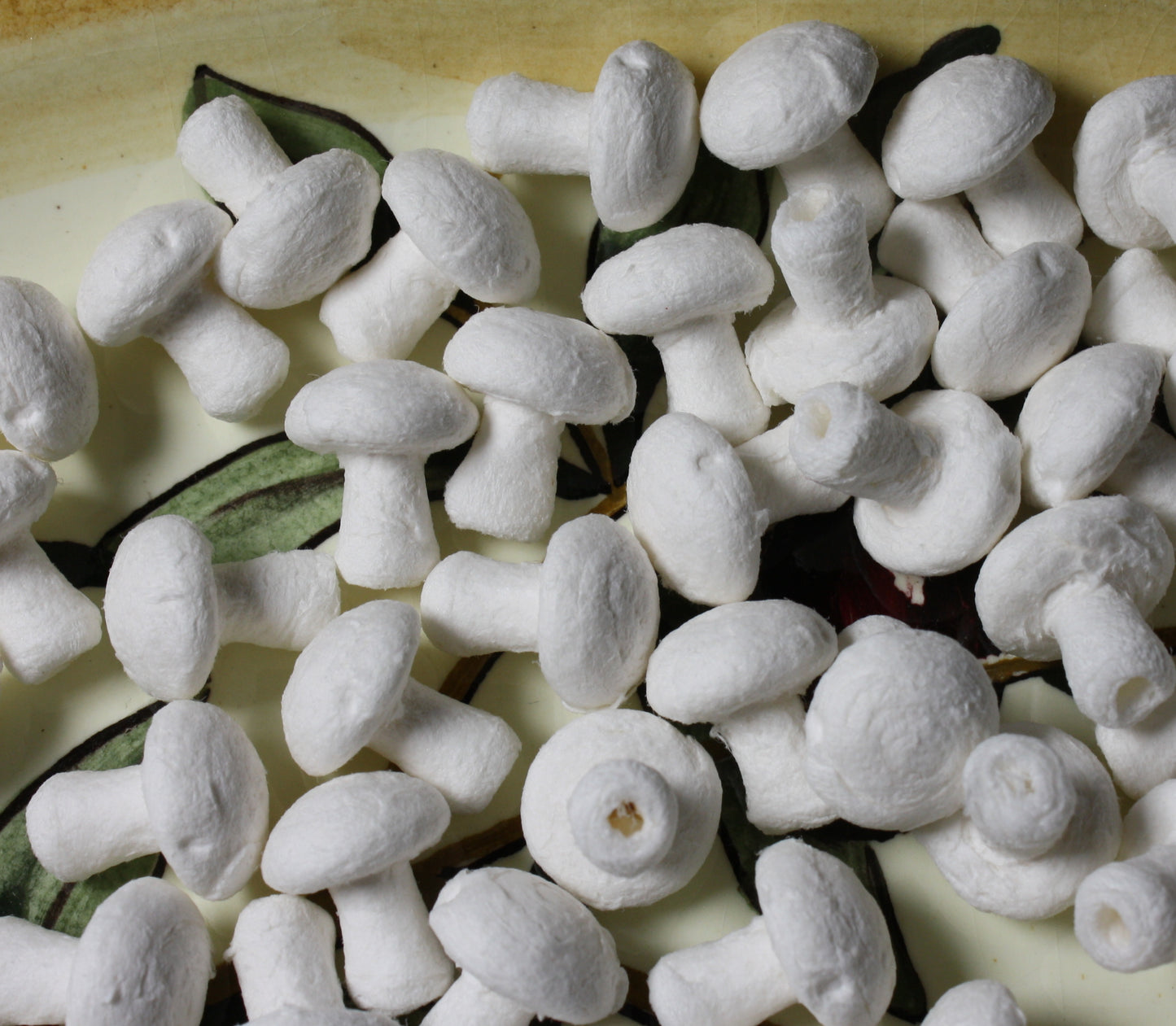 Mushrooms - Small - 1/2" Spun Cotton - Set of 10 - 703-2140