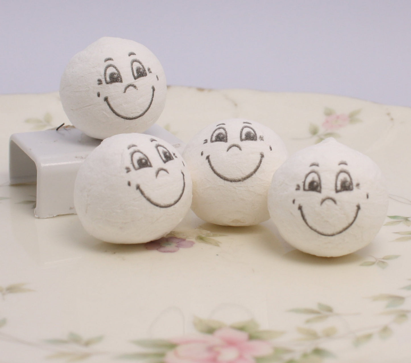 Big Smile! - 1" White Cotton Heads - Set of 10 - 703-5002