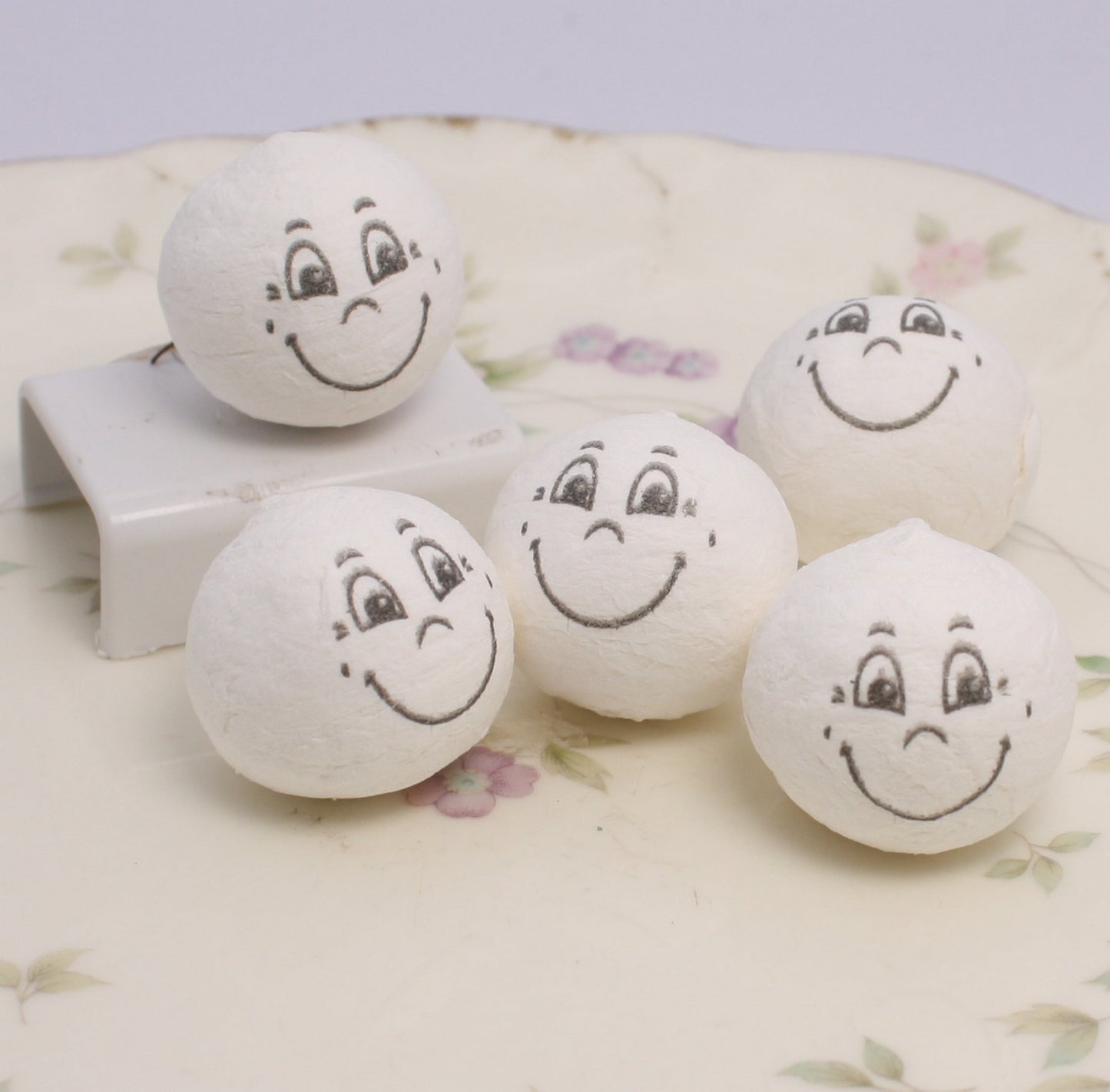 Big Smile! - 1" White Cotton Heads - Set of 10 - 703-5002