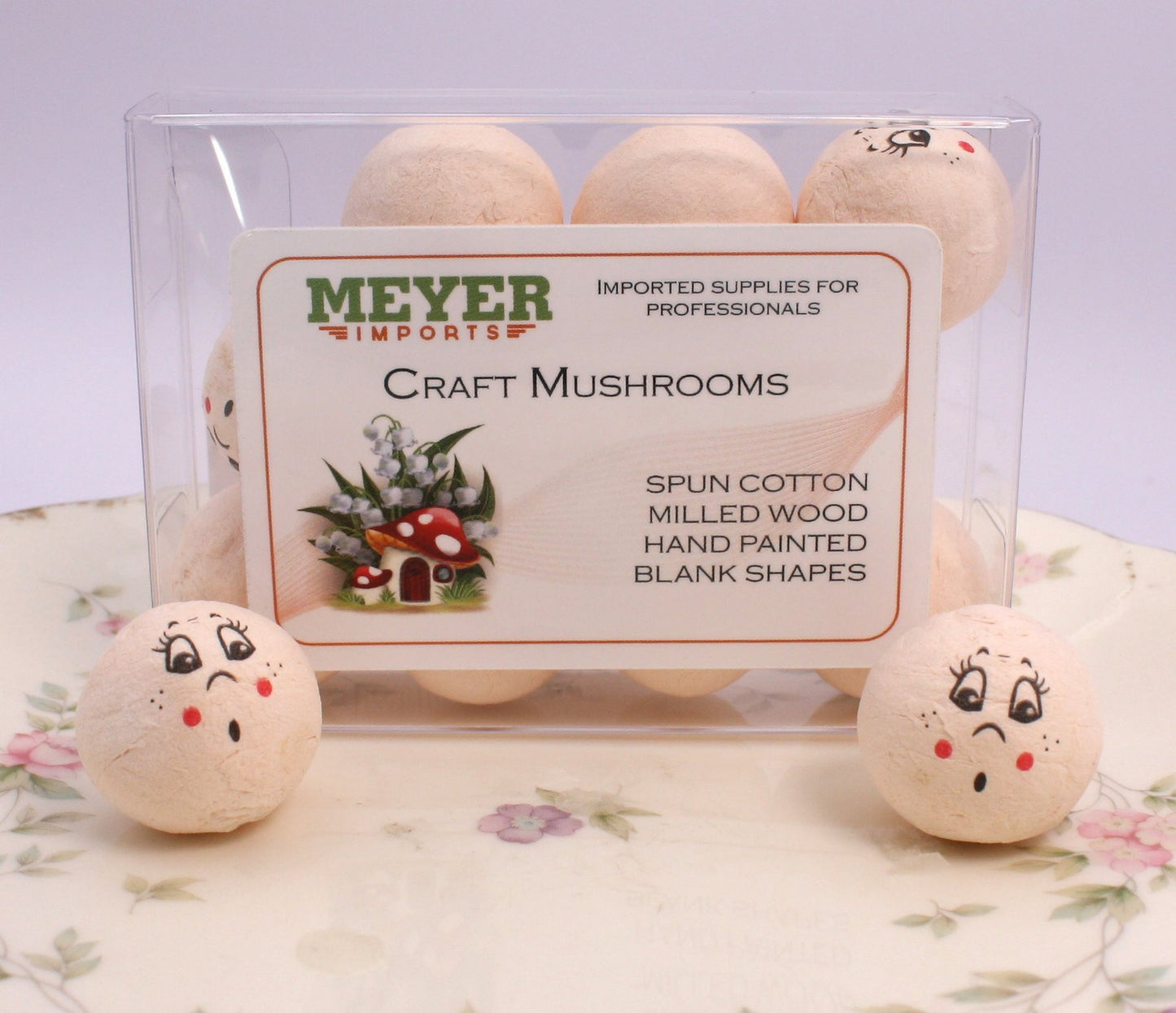 Surprised Face! - 3/4" Cotton Heads - Set of 10 - 703-5383