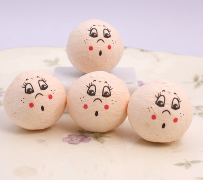 Surprised Face! - 3/4" Cotton Heads - Set of 10 - 703-5383