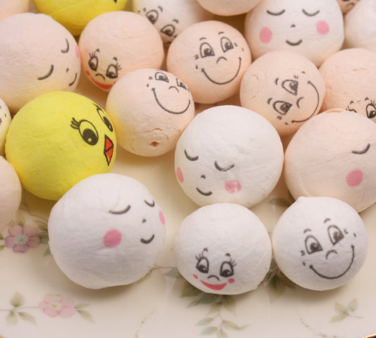 Doll Heads Mega-Mix - Spun Cotton - 32 pieces! 703-7898