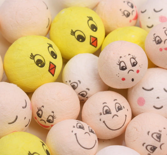 Doll Heads Mega-Mix - Spun Cotton - 32 pieces! 703-7898