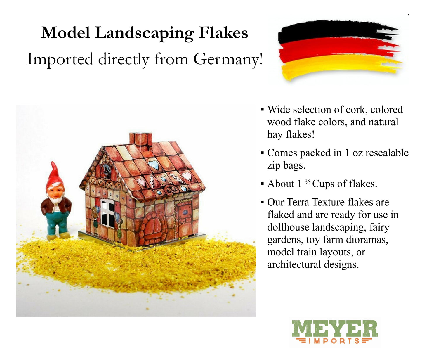 Yellow Model Wood Scenery Flakes - 2oz Zipbag - 311-0749