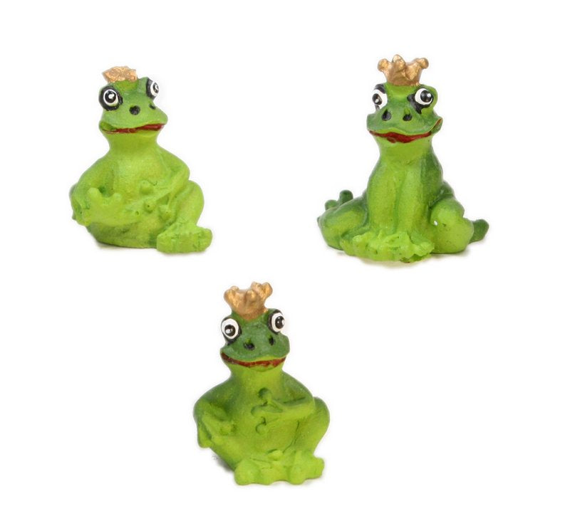 Frogs - 1" Mini Royal Frogs - Set of Three! #804-0088