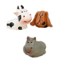 Dog, Cow, Hippo - 1" Wacky Animals - 804-3750
