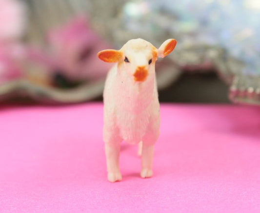 Sheep - White - Hand Painted -  Set of 4 - 234-5822