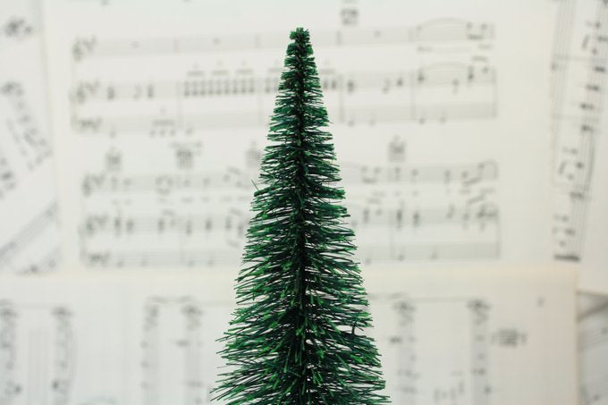 Bottle Brush Tree - 5" - Set of 1 - 218-082