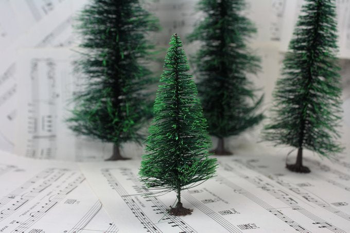 Bottle Brush Tree - 5" - Set of 1 - 218-082