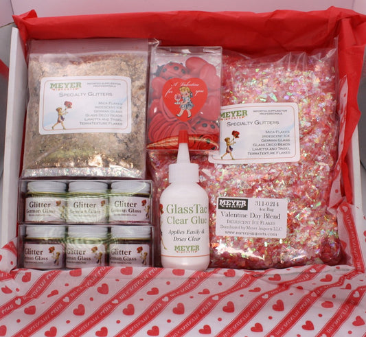 Ultimate Valentine Crafting Supply Kit – Glitter, Mica and Minis Mix (87 Pieces) - IV3-0214