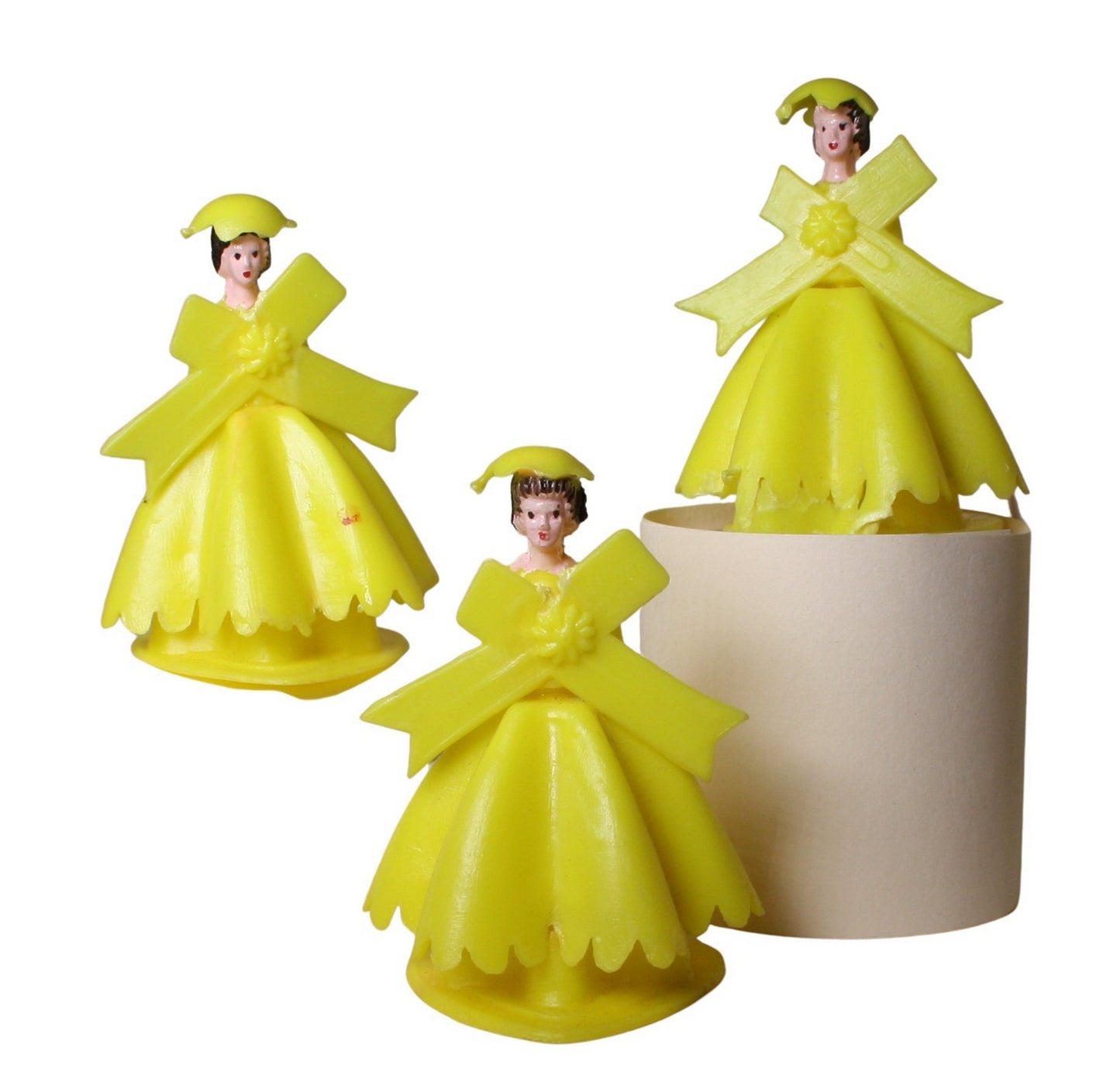 Bridesmaid - Yellow Gown - 1.5" Tall - 1960 Vintage - IV3-3625
