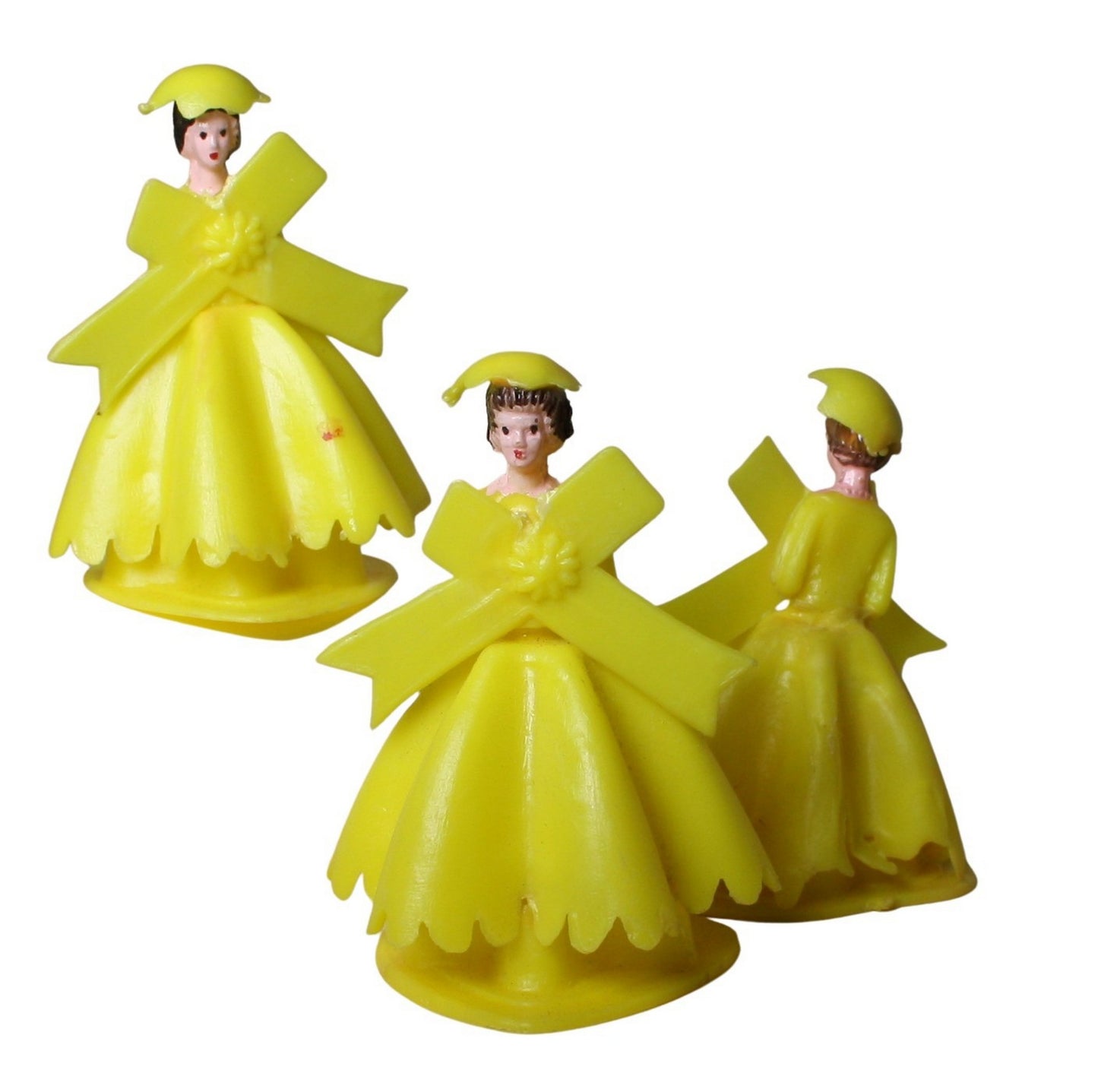 Bridesmaid - Yellow Gown - 1.5" Tall - 1960 Vintage - IV3-3625
