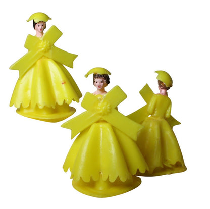 Bridesmaid - Yellow Gown - 1.5" Tall - 1960 Vintage - IV3-3625