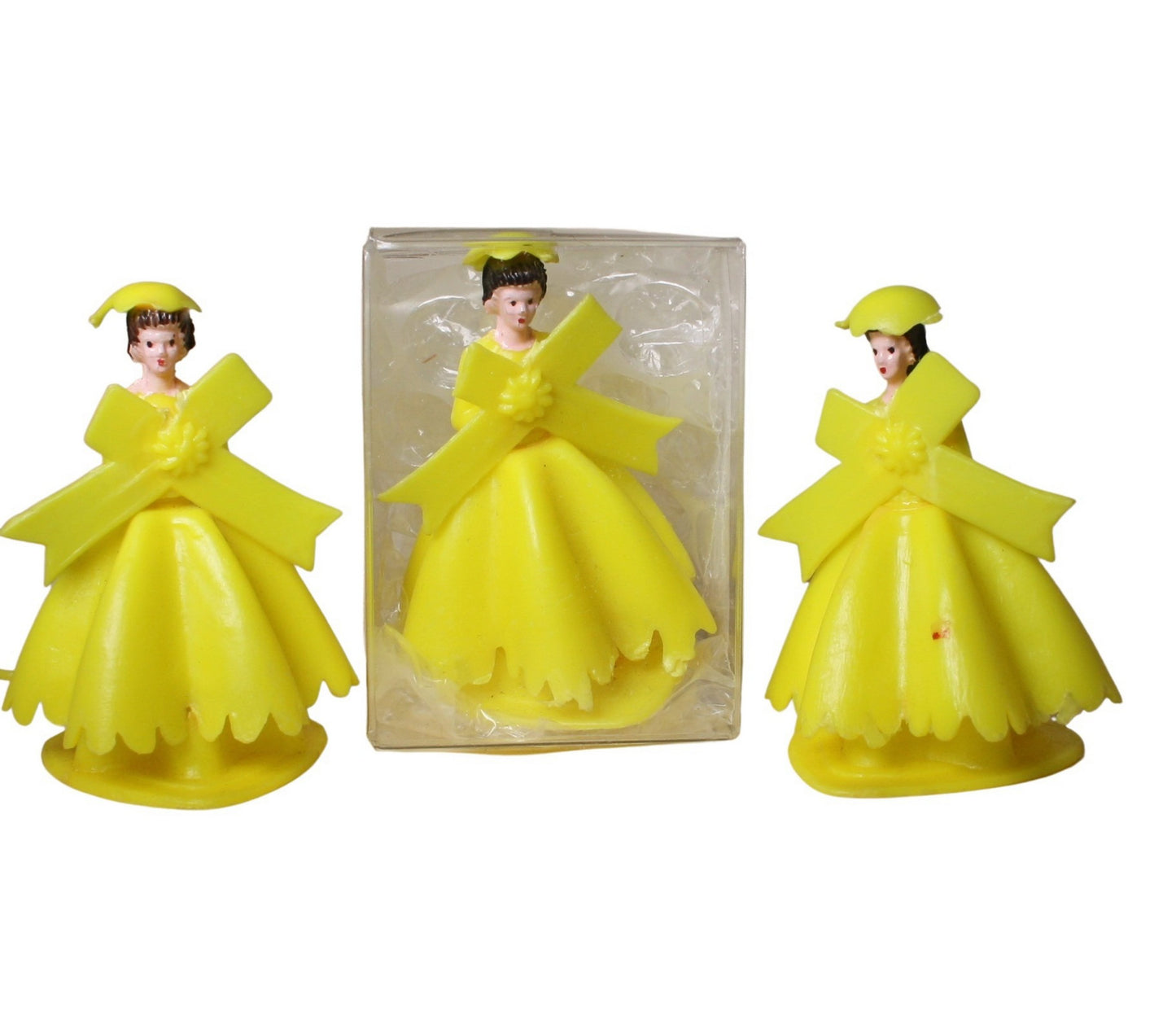 Bridesmaid - Yellow Gown - 1.5" Tall - 1960 Vintage - IV3-3625