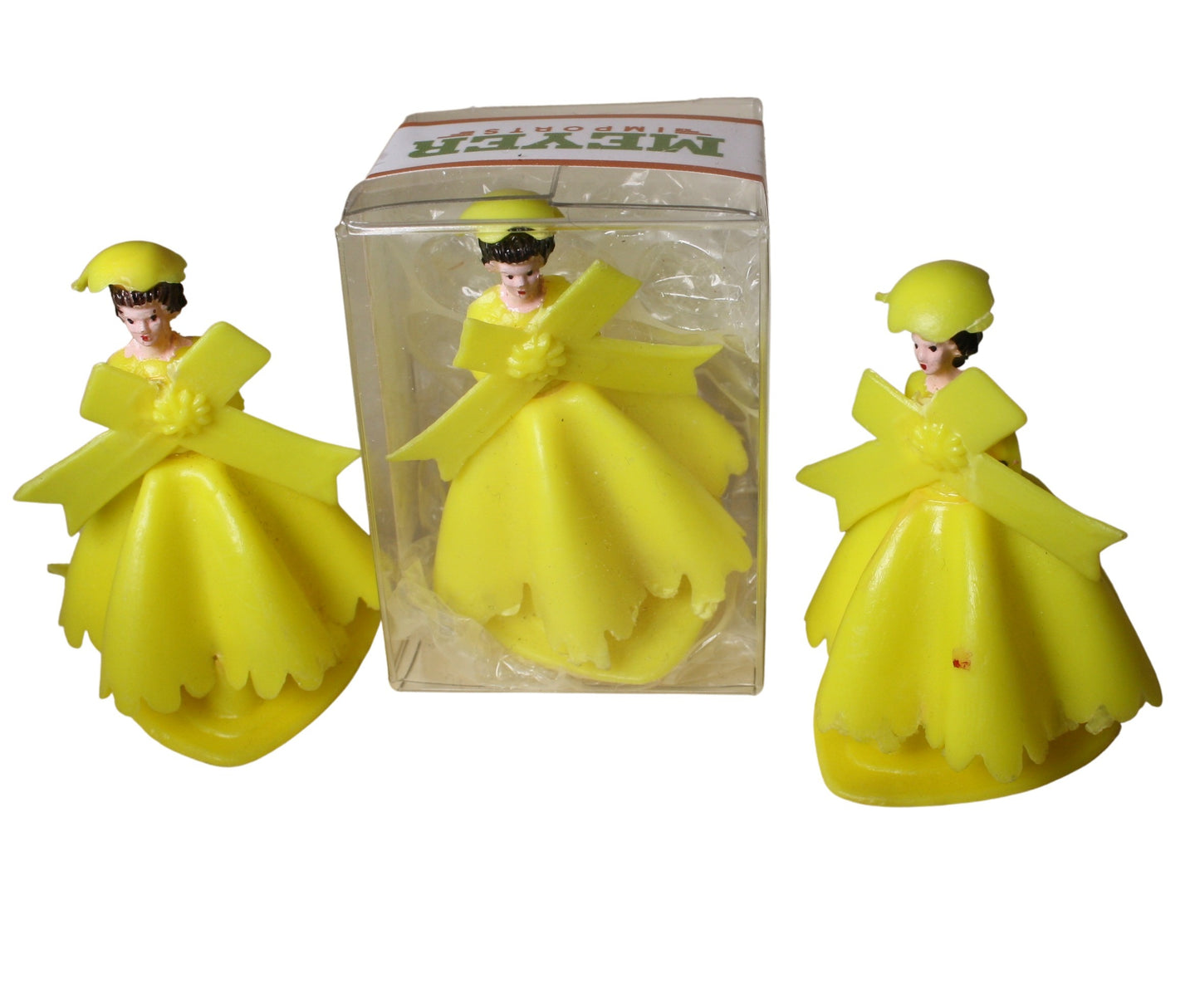 Bridesmaid - Yellow Gown - 1.5" Tall - 1960 Vintage - IV3-3625