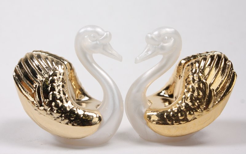Swans - Golden - Set of 4 pcs - IV3-3605