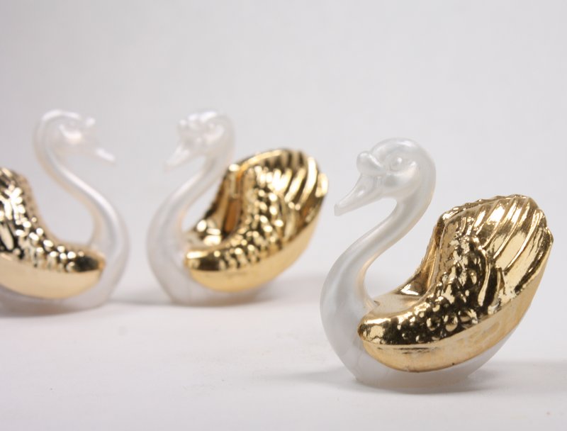 Swans - Golden - Set of 4 pcs - IV3-3605
