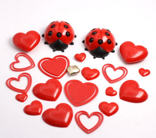 Hearts Only Set - 40+ pieces! Valentines Special! IV3-3676